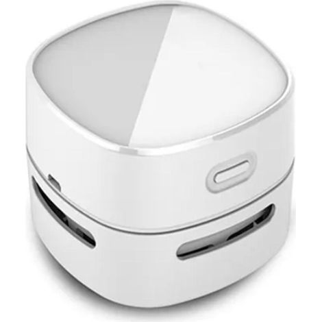Aspirateur de bureau, mini balai à poussière de table, sans fil et rotatif à 360°, idéal pour clavier, maison, école et bureau. (1/4)