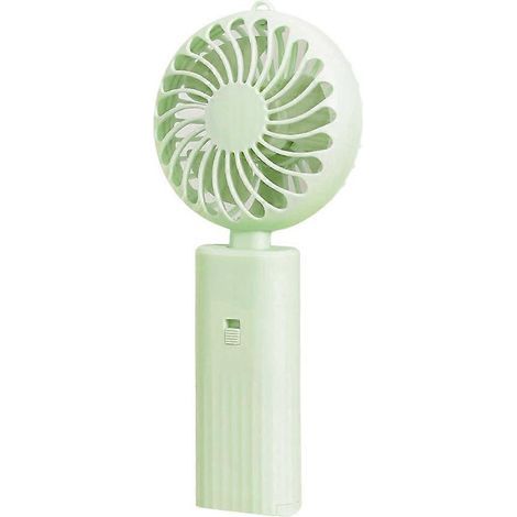 Ventilateur portable, mini ventilateur de bureau avec support pour téléphone, ventilateur de refroidissement (1/4)