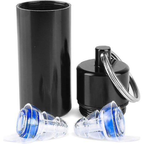 Protège-oreilles bouchons d'oreilles Clairs en silicone souple pour musique moto sommeil (1/5)
