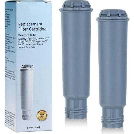 2er-Pack Wasserfilterkartuschen für Melitta/Krups Claris F088 F088 01/Siemens TCZ60003/AEG/Neff/Bosch TCZ6003 Kaffeemaschinen – Crezuo