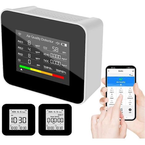 Moniteur de qualité de l'air intérieur, pour la cuisine et la maison --- (1/5)