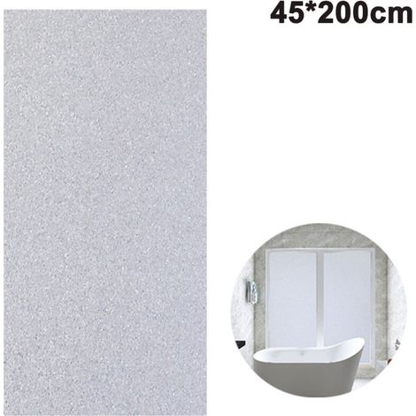 Bardusch - Film protection solaire fenêtre dépoli auto-statique salle bain (1/4)