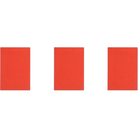 Trois feuilles de tampons en caoutchouc de format A4 et d'une épaisseur de 2,3 mm (orange-rouge) compatibles avec les machines de gravure laser. (1/5)