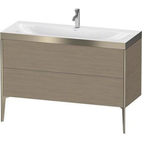 Ensemble de sous-vasque XVIU 1200x480mm e HL noir mat ma / ta s-matt Ra B2