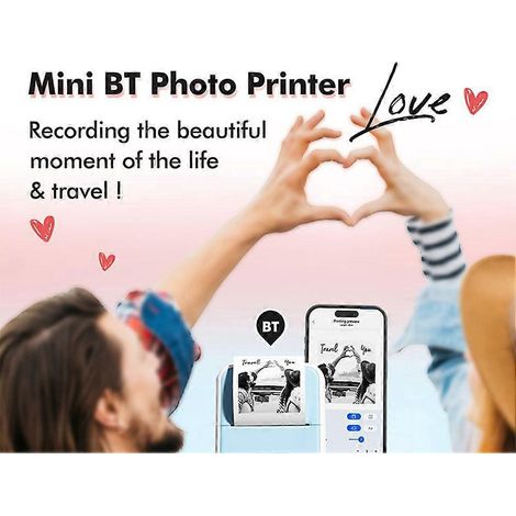 Tragbarer Thermodrucker für Notizbücher, DIY-Geschenke für Kinder, rosa (1/5)