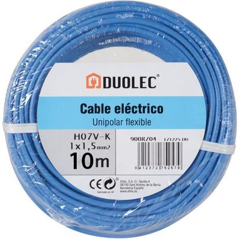 CABLE ELECTRICO 1,5 MM X10M NEGRO DUOLEC - EHLIS (1/5)