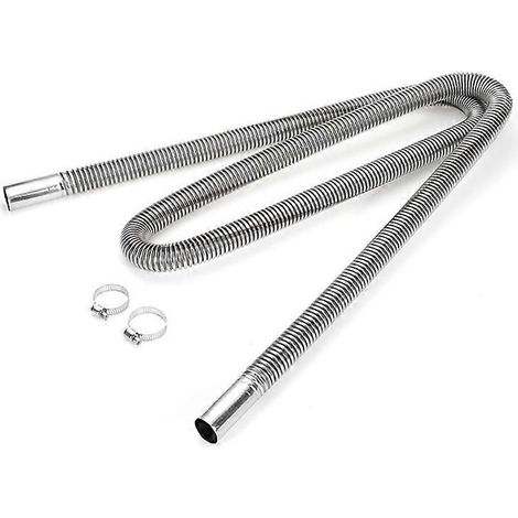 Tuyau d'évacuation de 20 m pour chauffage de stationnement à air pulsé diesel, avec 2 colliers de serrage, en acier inoxydable, pour réservoir de carburant. (1/5)