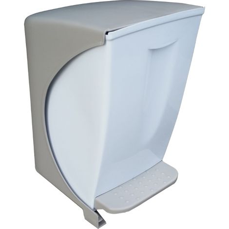Pattumiera basculante bagno 6,5 litri 19x25x30 cm sabbia bauletto - bama