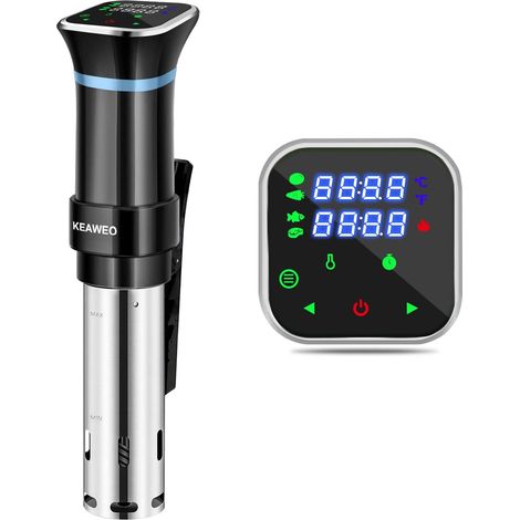 Cuiseur Sous Vide Électrique KEAWEO 1100W - Thermostat de Précision avec Écran Tactile LCD et Circulation d'Eau (1/5)