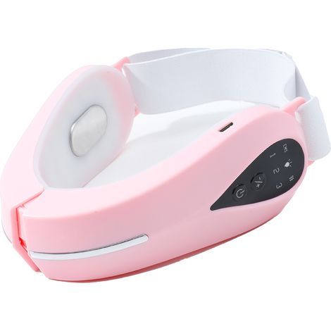 Appareil de massage sculptant visage Bluetooth, réducteur double menton intelligent, machine lifting facial rose pour maison. (1/5)