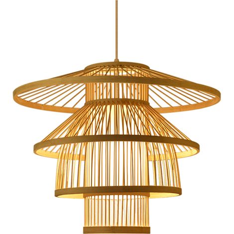 en bambou tressé imitation peau de mouton lustre lanterne