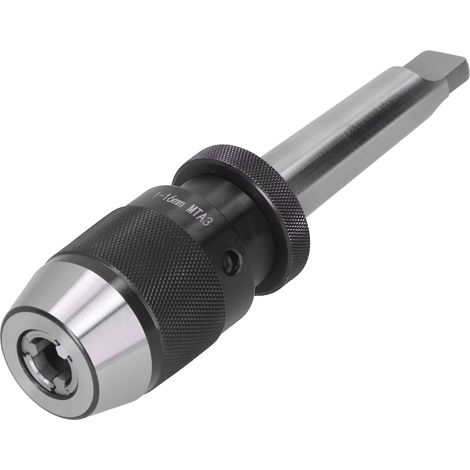 Mandrin autobloquant sans clé pour perceuse, compatible tours Morse MTA3, diamètre 1‑16mm pour outils manuels (1/5)