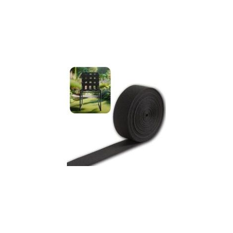 10 m elastisches Befestigungsband für Gartenmöbel, Strandstühle, Sessel, Schaukeln, Sofas, Wohnzimmermöbel und Polster. 10 m – Zugband für Rückenlehnen – 50 mm – Crezuo