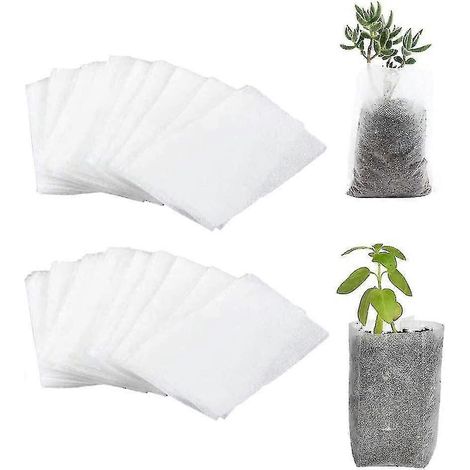 5er-Pack Pflanzsäcke, Gemüse-Anbausäcke, Pflanztöpfe mit seitlicher Öffnung, atmungsaktive Gartenpflanzgefäße (1/5)