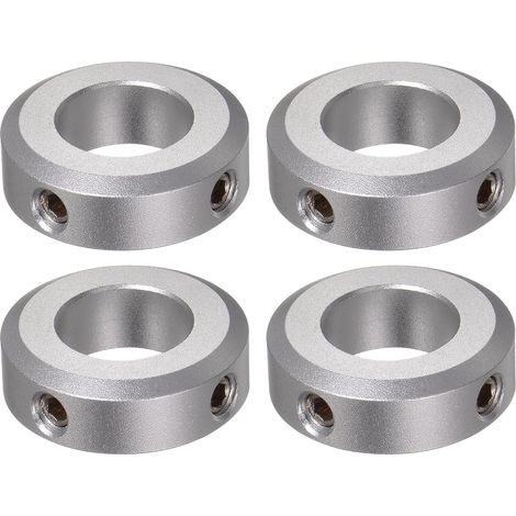 4pcs Bague de Réglage Bague Arrêt d'axe Butée Arbre Collier 17mm Alésage Aluminium Alliage 32mm OD, 10mm Largeur pour Roue Brouette Pont Boîte Vitesses CNC (1/5)
