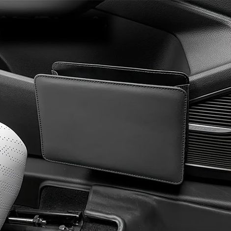 Cubo de basura plegable universal - Bolsa de almacenamiento para coche - Impermeable - Caja de almacenamiento para interiores - Negro (1/5)