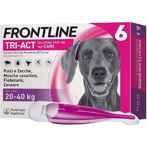 ANTIPARASSITARIO 'FRONTLINE TRI-ACT' cani 20/40 kg - 6 pipette ml 4
