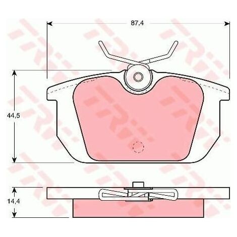 Kit de plaquettes de frein, frein à disque TRW Automotive GDB466 ALFA ROMEO