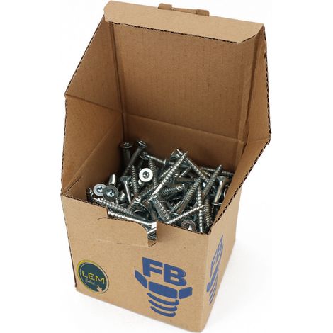 Boite de 200 Vis agglo tête fraisée Torx T25 zingué 5.0x50mm FP
