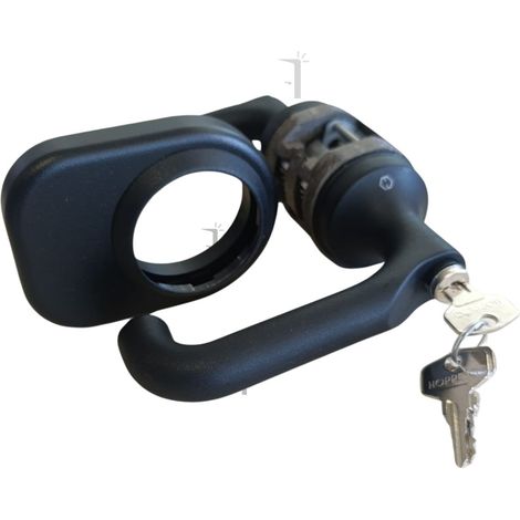 Maniglia per porta in vetro HCS Paris Hoppe spessore 8-10 mm - Finitura: Argento