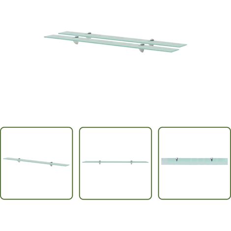 Glasregal - Schweberegale 2 Stk. Glas 100x10 cm 8 mm (1/5)