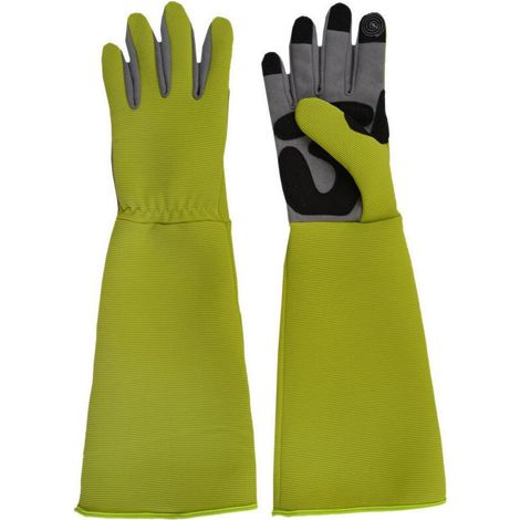 Gants de jardinage respirants, résistants aux perforations et à l’usure, souples et compatibles avec les écrans tactiles – Gants longs de jardinage (taille M) deng (1/4)
