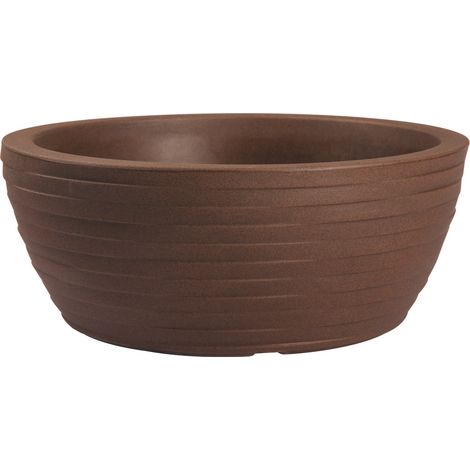 Vaso ciotola resina THETIS ELEGANCE cm. 40 CORTEN