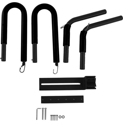 Support de planche de surf pour vélo, aluminium réglable en angle, anti-dérapant, support moto pour surf, noir (1/5)