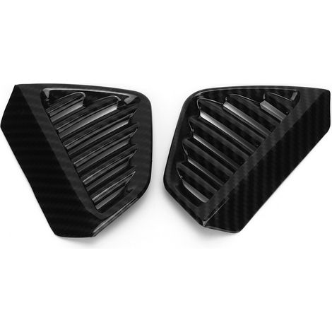 Ensemble de 2 pièces de cadre de grille d'aération latérale de tableau de bord pour Mercedes-Benz GLE/GLS W167 X167 (2020), en ABS texturé fibre de carbone. (1/5)