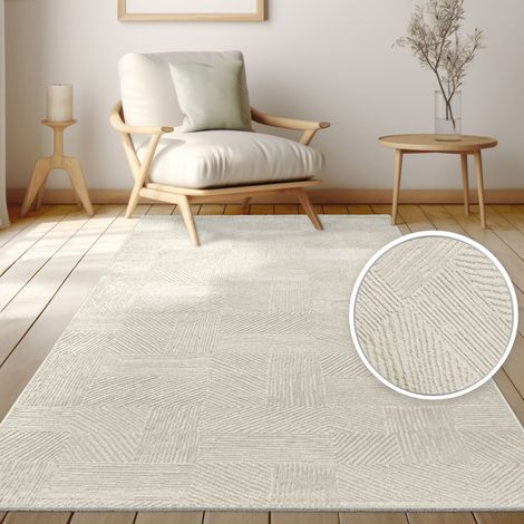 Paco Home Tapis de salon, motifs géométriques abstraits modernes, effet 3D 200x280 cm