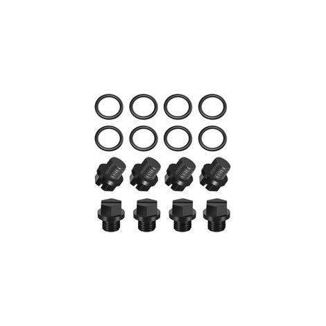 8 Pièces Bouchon de Vidange pour Piscine Pièces de Pompe Vidange Piscine Bouchon de Vidangei avec Joints, Noir