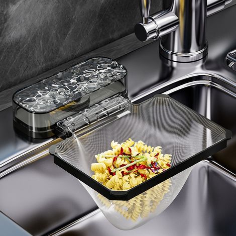 Filtre à ventouse pour évier, évier de cuisine, résidus, anti-obstruction, déchets de cuisine, égouttoir pour lave-vaisselle (avec 100 filtres) (1/5)