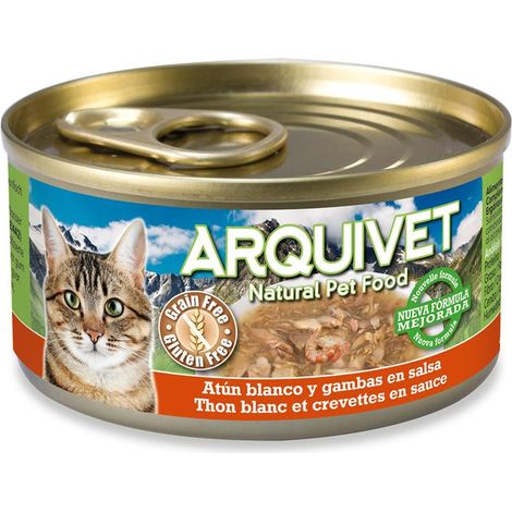 Cibo per gatti Arquivet al gusto di tonno e gamberetti, 80 g