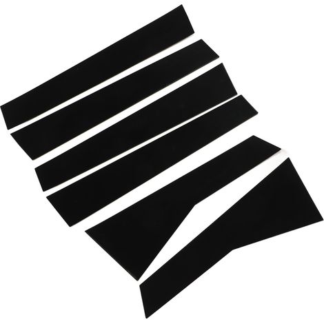 Lot de 6 garnitures décoratives pour montants de porte, noir brillant, légères, pour CRV 2012-2016 (1/5)
