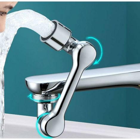 Aérateur de robinet à 1080 degrés, aérateur de robinet de cuisine, filtre d'économie d'eau, aérateur rotatif, adaptateur 2 modes
