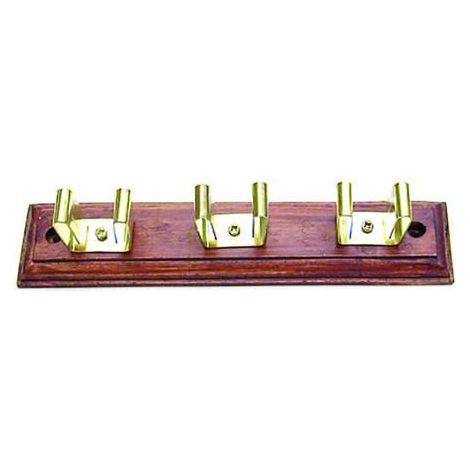 PORTASCOPA IN LEGNO 3 POSTI CM 26X5 (35689)