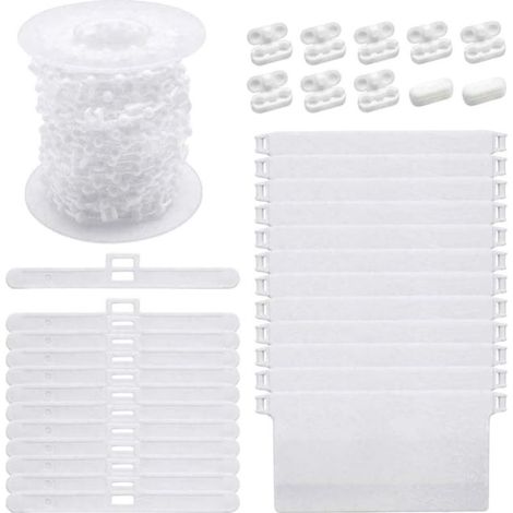 Stores Verticaux Accessoires Rouleau Rideau Perle Corde Connecteur Clips Bricolage Rouleau Store Montage pour Maison Chambre Cuisine (1/5)
