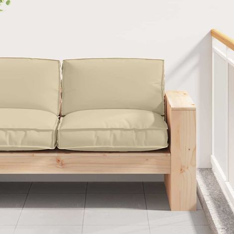 vidaXL Cuscino Tessuto Oxford Beige 80 x 80 x 12 cm