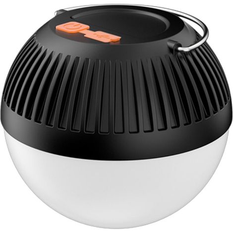 Wiederaufladbare LED-Campinglaterne mit Aufhängehaken, runde Kugel, tragbare Zeltleuchte für Camping