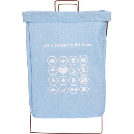 Panier à linge sale grande capacité, corbeille de rangement pliable pour serviettes et jouets, avec 2 poignées (1/5)
