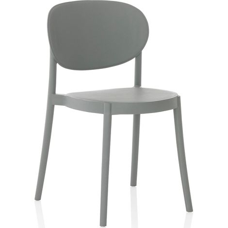 Set de 4 Chaises d’intérieur/extérieur ICE gris
