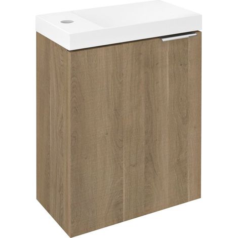 LATUS X Meuble sous-vasque 39,4x50x22cm, chêne Cuneo (1/4)