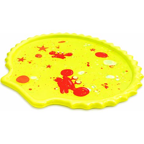 Gonfiabile piscina per bambini conchiglia fontanella con spruzzi d'acqua da giardino 200x160 cm