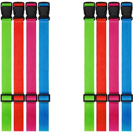 Lot de 8 pièces Beach serviette Clips Bands léger Windproof Elastic serviette Bands Stretch chaise Bands serviette (1/5)