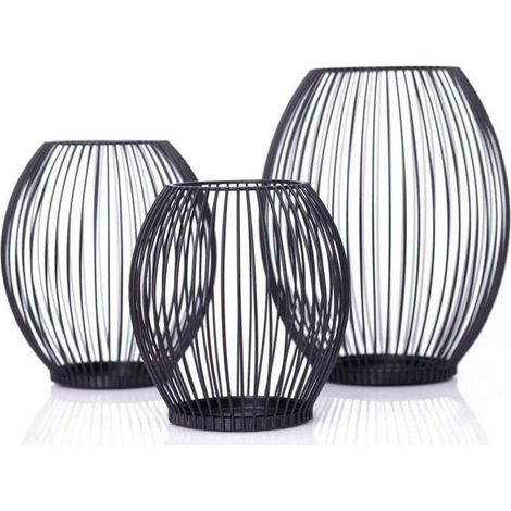 Bougeoir de table décoratif en fer forgé, bougeoir décoratif pour bougie chauffe-plat pour mariage (1/4)