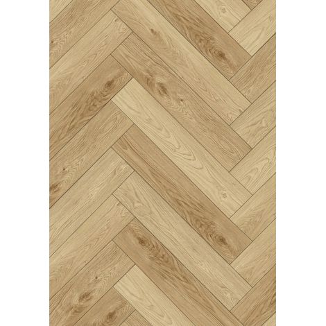 Mexen Anniston panneaux vinyles chevron 570 x 95 mm LVT Dryback 2,5 mm, sous-couche PVC, 4 V-Joint, Chêne - F1471-0570-095-255- (1/2)