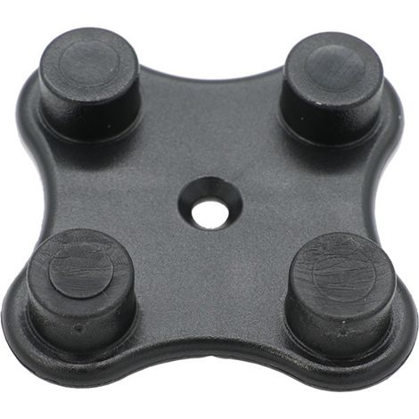 Verbindungsstück für 20 mm Gummifliesen – Schwarz – für Sportboden (1/5)