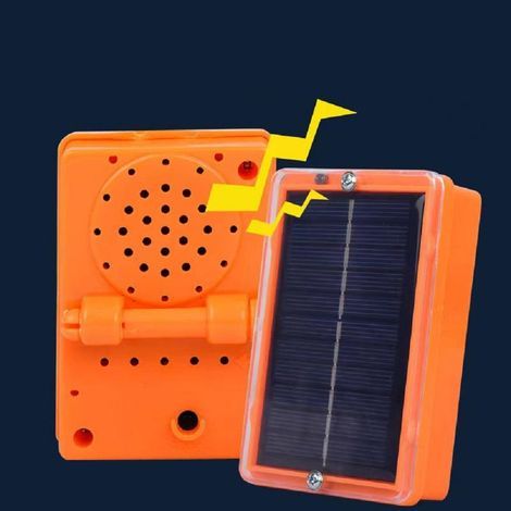 Dispositif de répulsif à ultrasons intelligent pour oiseaux Répulsif à oiseaux automatique à énergie solaire (1/5)