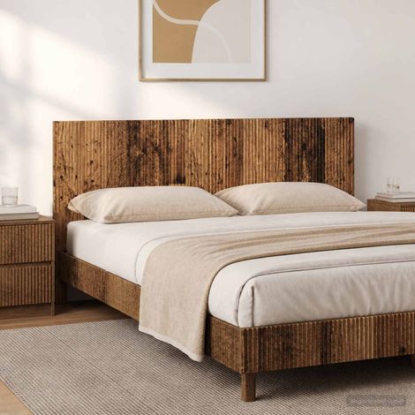 vidaXL Cabecero montada en la pared ARNHEM Madera envejecida (1/5)