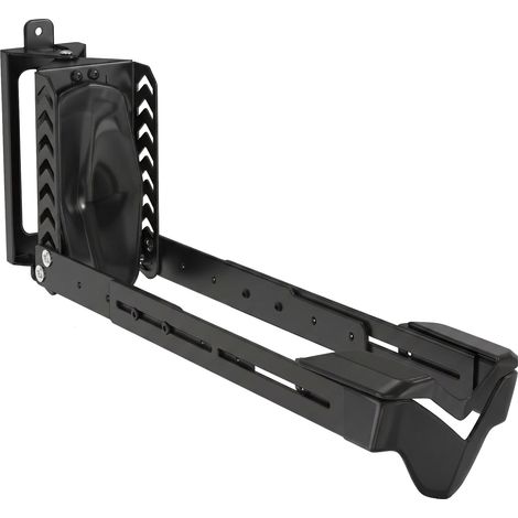 Docker - Portabici Verticale a Parete 63x18,5x9 con Rotazione Girevole da Garage in Acciaio Nero